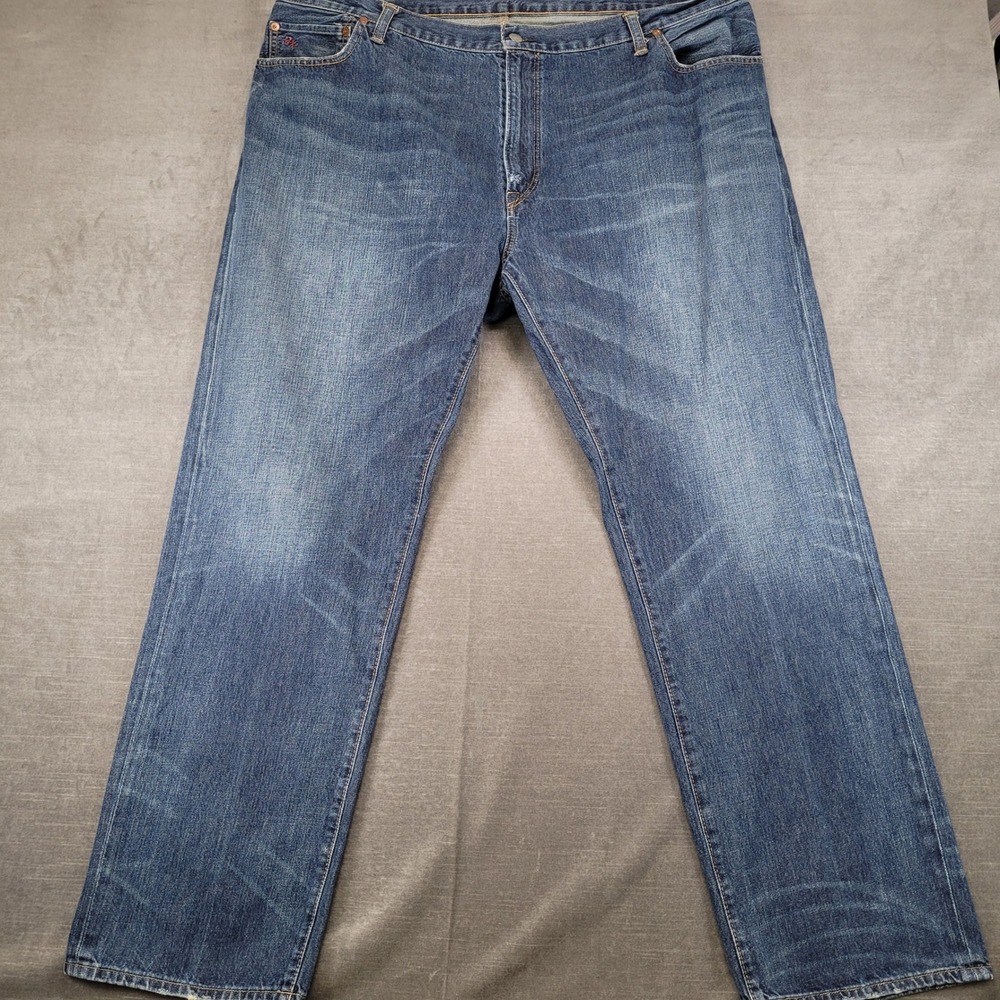 Polo Ralph Lauren Vintage Y2K Mens Actual Size 43x31 Dungarees Blue Jeans